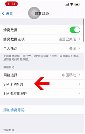 钟山苹果14维修网分享如何给iPhone14的SIM卡设置密码 